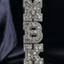 Custom Letter "MBK" Mixed Cut Setting VVS Moissanite Pendants