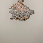 Custom Two-tone 3-Layer Letter VVS Moissanite Pendant