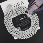 13MM Trapezoid VVS Moissanite EDG Cuban Link Chain