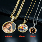 GL Custom Photo Pendant VVS Moissanite Stone Pendant