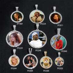 GL Custom Photo Pendant VVS Moissanite Stone Pendant