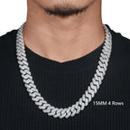 15MM 20MM 5A+ Diamond Cuban Chain